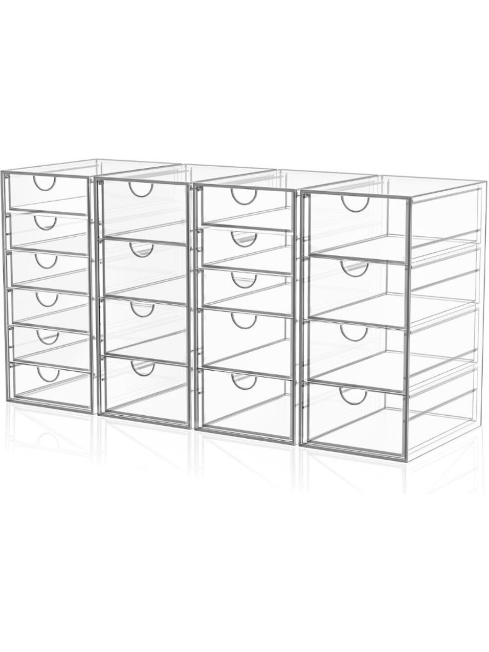 Acrylic Makeup Organizer with 19 Drawers | Stylish Storage for Cosmetics